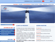 Tablet Screenshot of cluster-maritime.fr